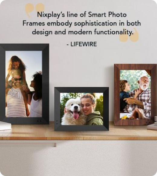 Cadre photo à écran tactile 10 pouces de Nixplay - Tapis classique -  Nixplay Digital Frames